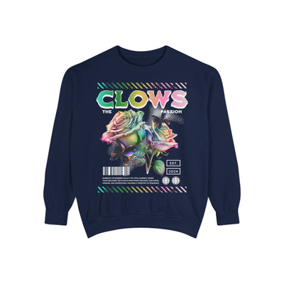 CLOWS THE BEAUTY OF LIFE Garment-Dyed Sweatshirt