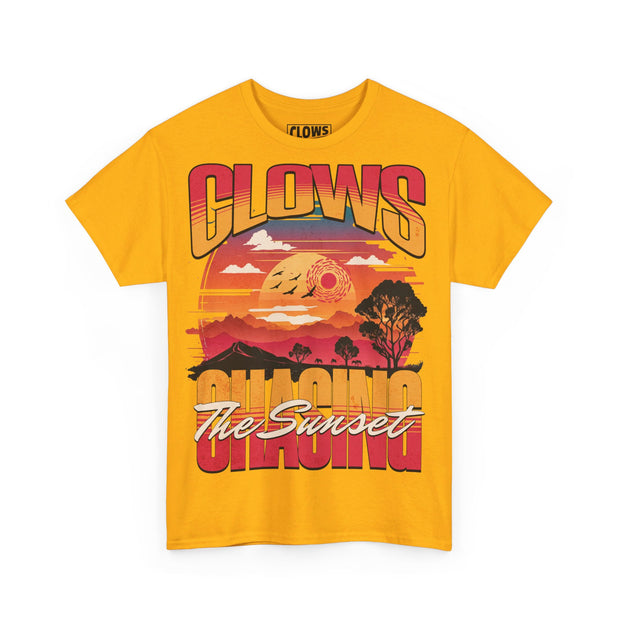 Clows Chasing The Sunset Unisex Heavy Cotton Tee