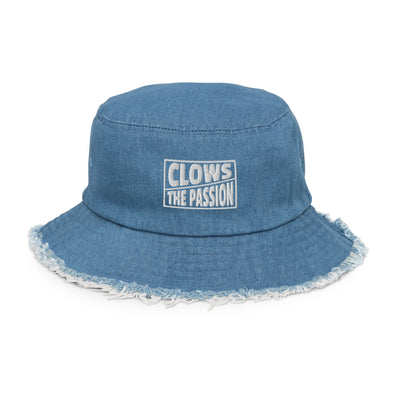 CLOWS THE PASSION Distressed Denim Bucket Hat