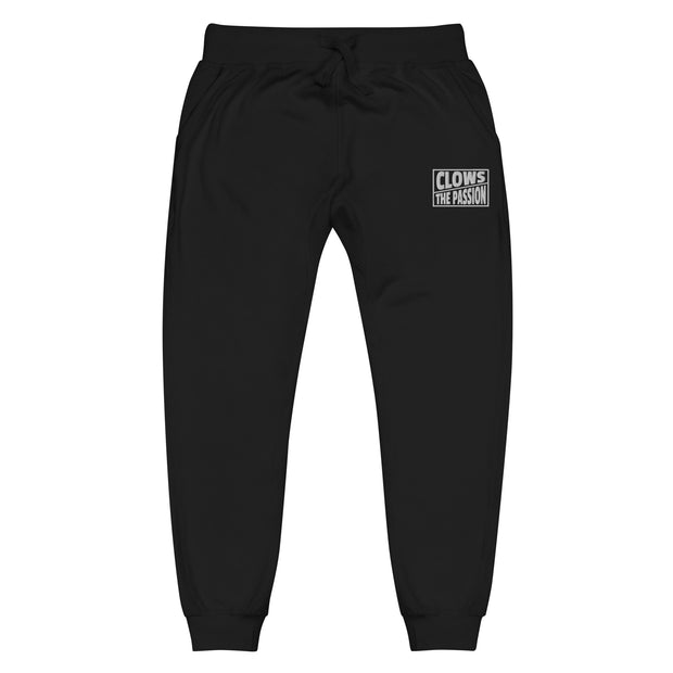 CLOWS Embroidered fleece sweatpants