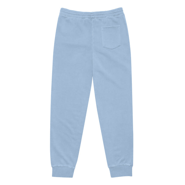 CLOWS Embroidered pigment-dyed sweatpants